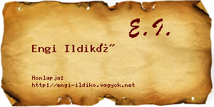 Engi Ildikó névjegykártya